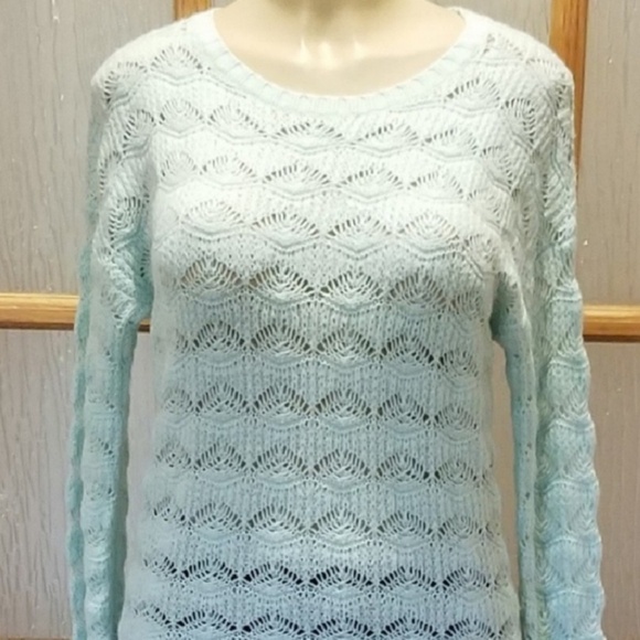 METAPHOR Aqua Shell Pattern Long Sweater - Picture 2 of 7
